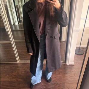 WeWoreWhat Dark Grey Textured Jacket
